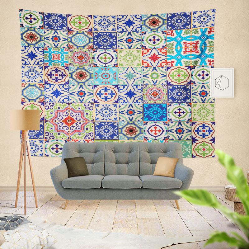 Mandala Tapestry Bedroom Decoration Painting Room Background Wall Cloth Bedhead Hanging Cloth