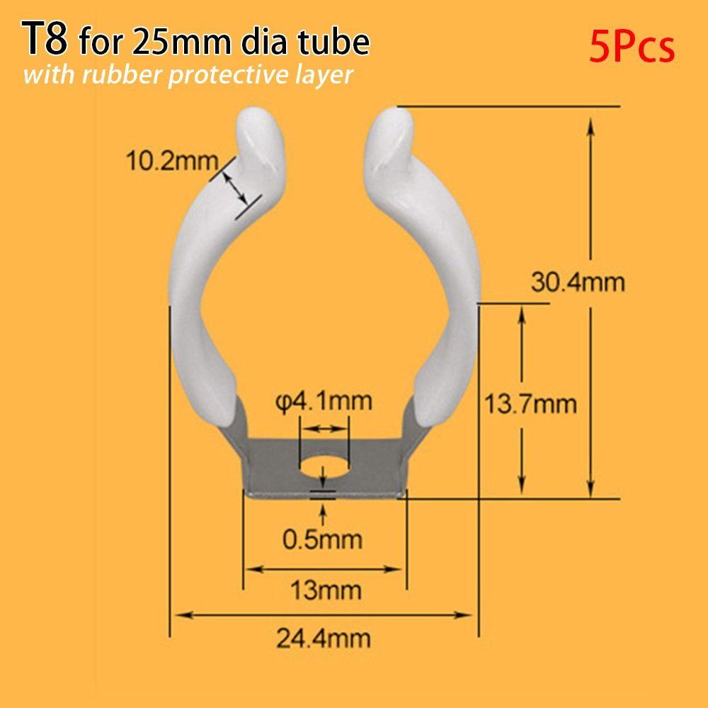 5 шт. держатели зажимов пружинный махровый зажим с резиновой защитой трубный зажим для труб диаметром 12 мм-32 мм