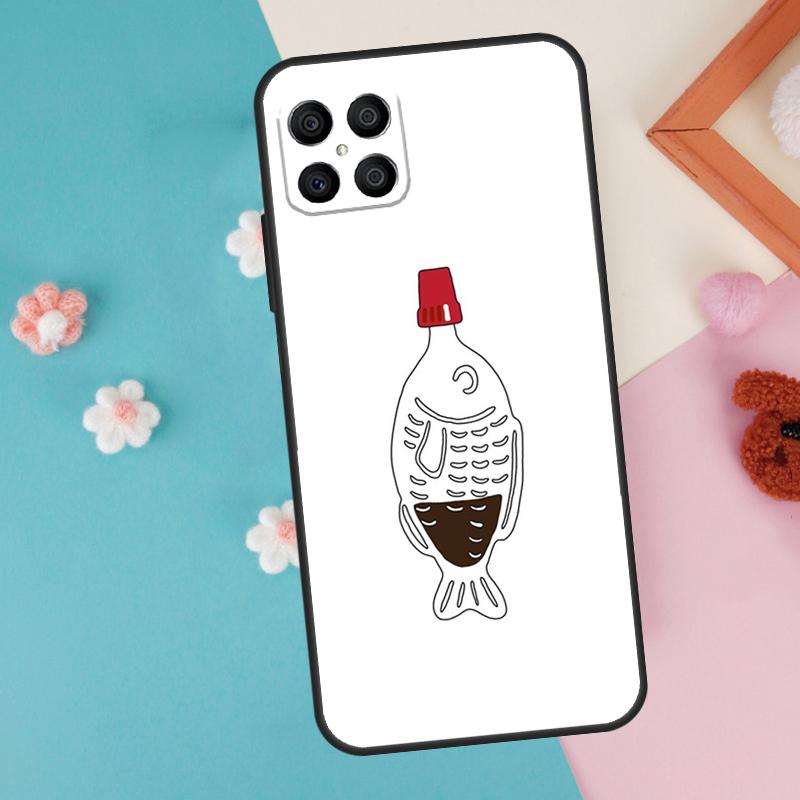 Чехол-пенал для суши с соевым соусом для Honor Magic 7 5 6 Lite Pro Honor X8b X9b X9a X8a X8 X9 X9c 50 70 90 200 Lite