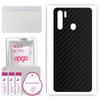 apgo Protective Skin Sticker for the Back Compatible with Blackview A80 Pro, Wrap Film, Foil, Vinyl - Pattern Carbon Black