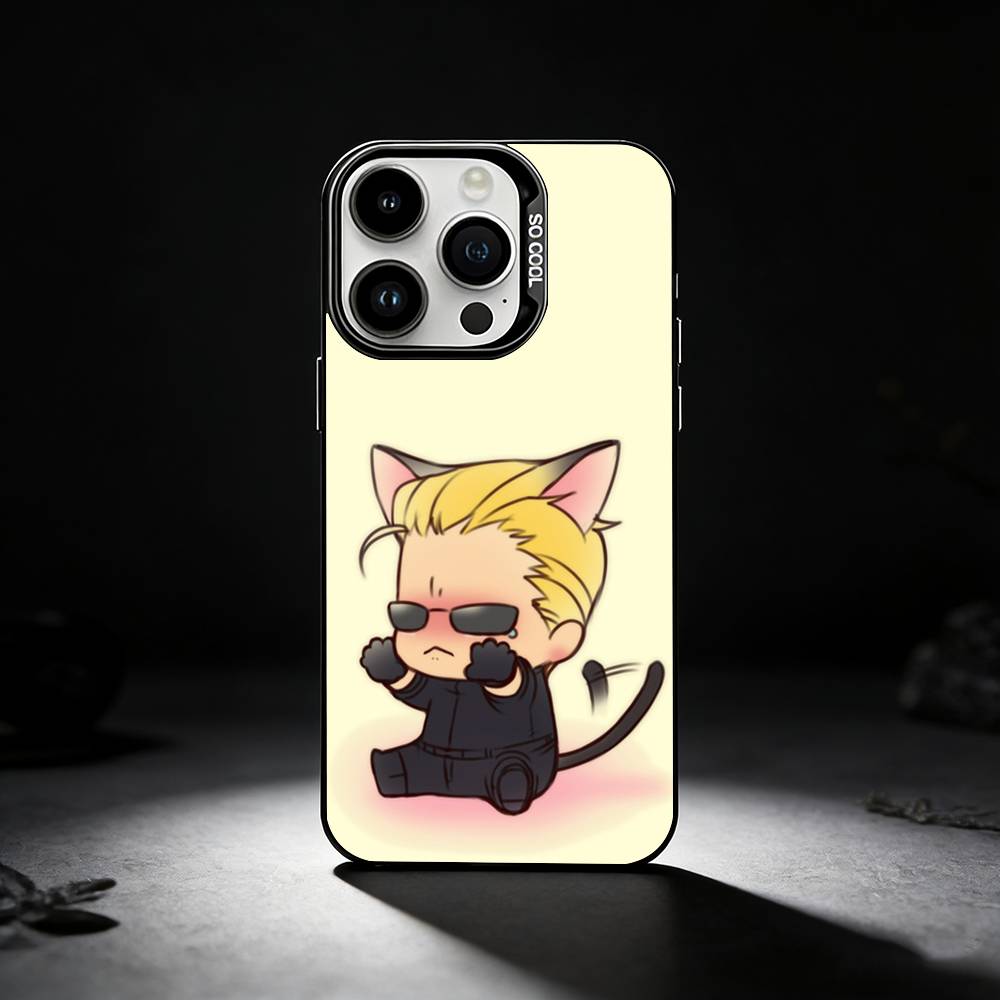 Крутой чехол для телефона Albert W-Wesker для iPhone 17,16,15,14,13,12,11 Plus,Pro Max,XS,Цветной серебристый чехол для телефона
