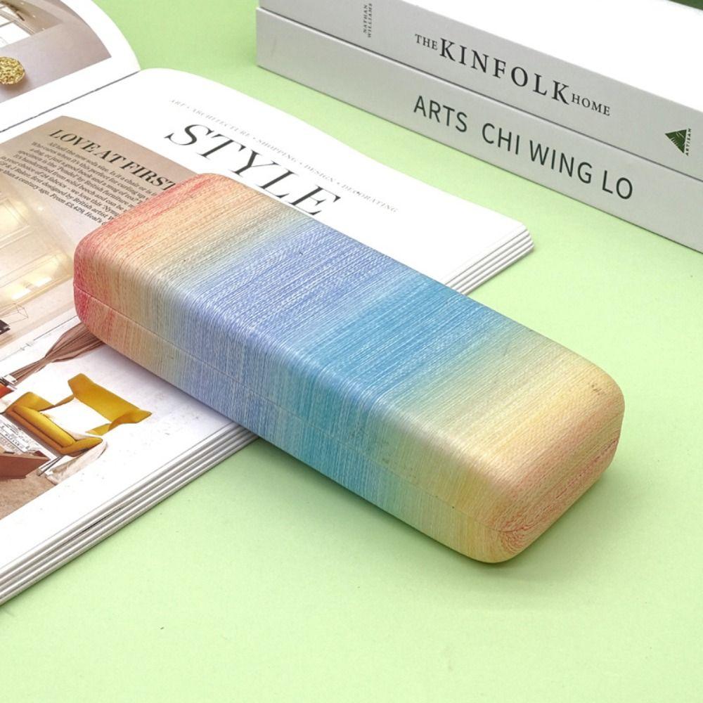 Коробка для солнцезащитных очков радужного цвета, противоударный футляр для очков, новые аксессуары для очков для студента