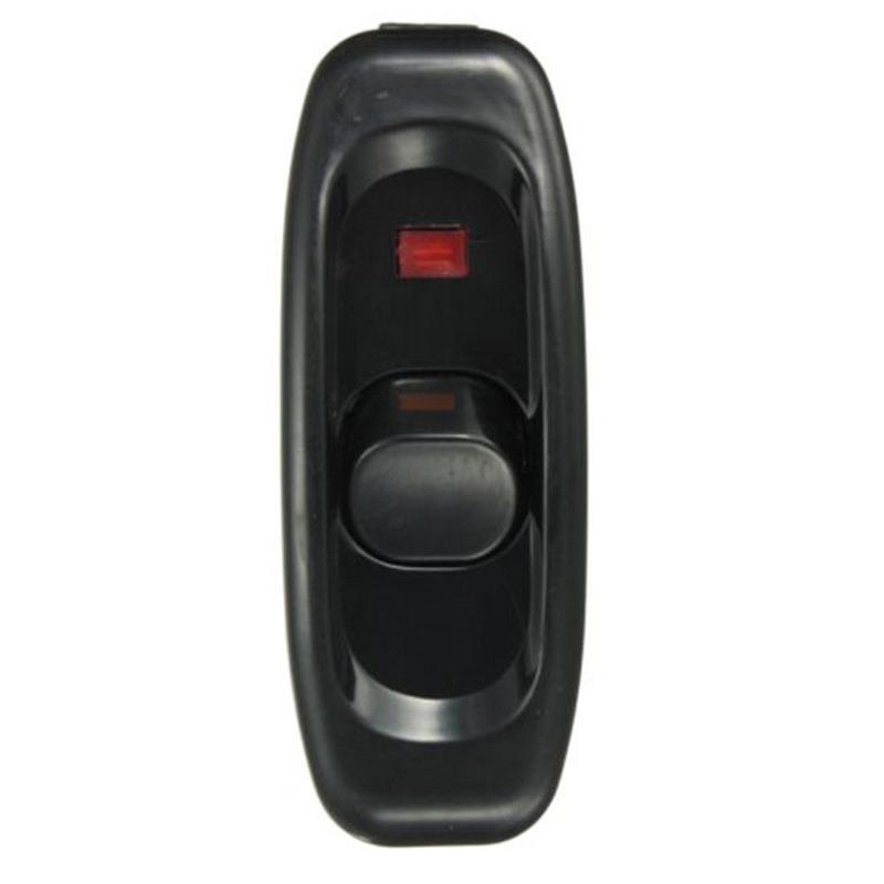 1 шт. переключатель прикроватной лампы переменного тока 110-250 В 10 А встроенный ВКЛ/ВЫКЛ настольная лампа шнур кабельный переключатель со светодиодным индикатором