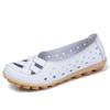 Summer Women Flats Genuine Leather Shoes Flat Loafers Casual Ladies Slip Cow Driving Boat Shoes Footwear Sandals
