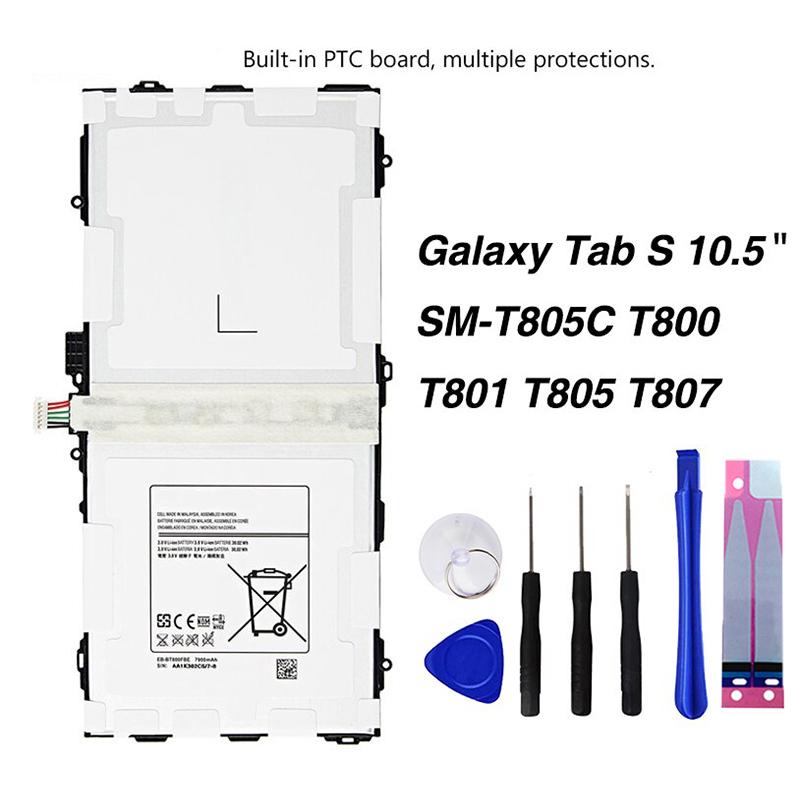Original High Quality EB-BT800FBC Battery For Samsung GALAXY Tab S 10.5 T800 T801 SM-T807 SM-T805C