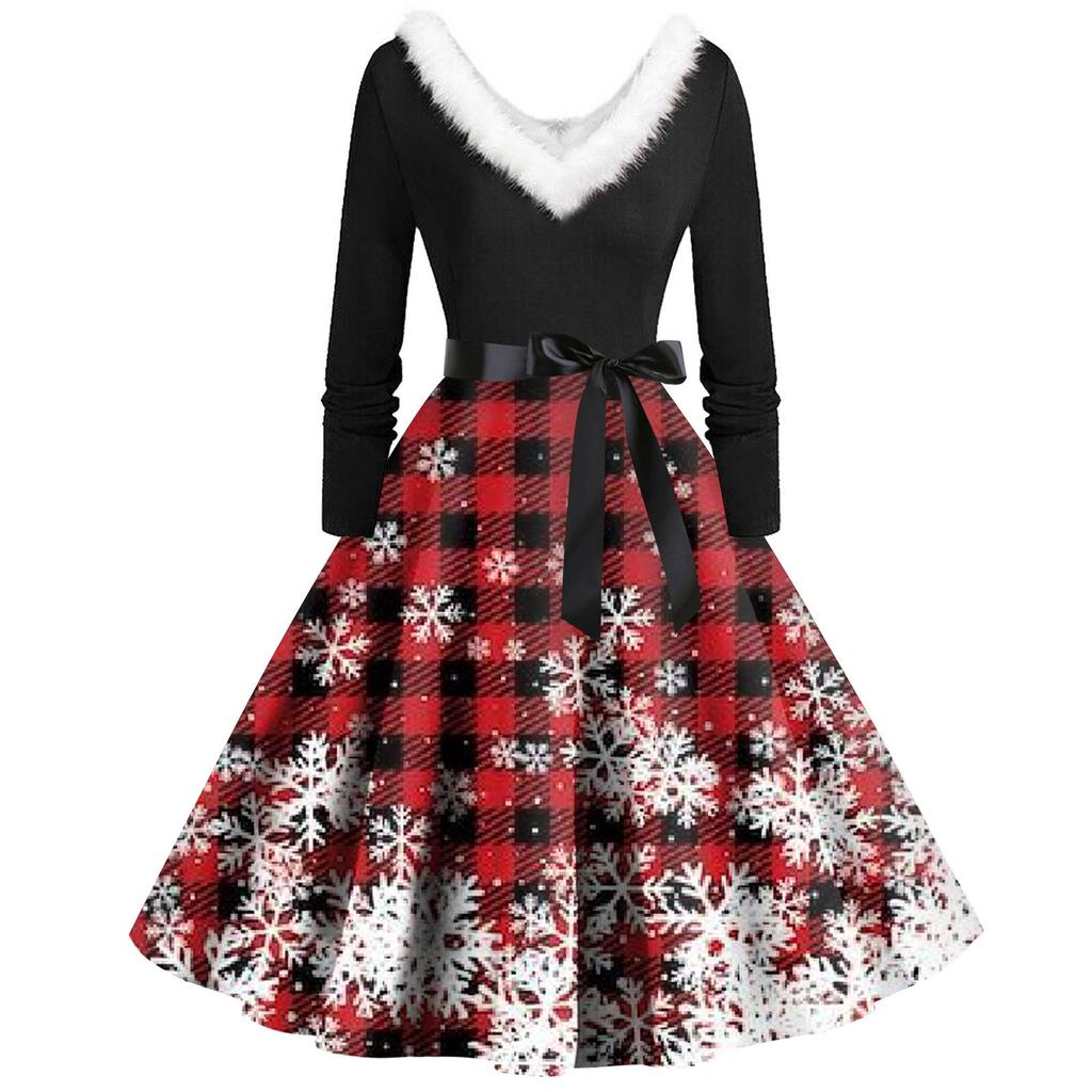 Женское повседневное и модное платье на молнии с длинными рукавами и v-образным вырезом в тон