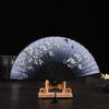 Janpanese Style Hand Held Folding Dance Fan Wedding Party Lace Silk Folding Hand Held Flower Tokyo
