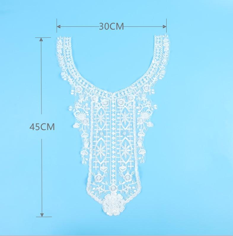 Bead Embroidery Collar Flower Heavy Industry Embroidery Bead Collar Flower Accessories Decorative Clothing Accessories Lace Accessories