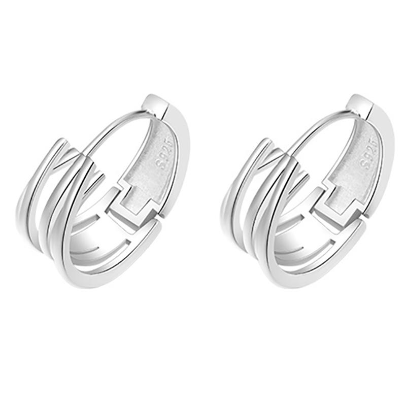 foxanry Многослойные серьги с линиями для женщин, модные минималистичные индивидуальные украшения на день рождения, подарки, предотвращают аллергию