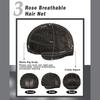 Women's Black Wig 40cm Short Hair Short Straight Hair Full Cap Rose Hair Net Natural Realistic Hair Wig