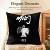 Rapper SInger MMilo j Cushion Cover Natural Linen Organic Fabric DoubleSided Printing Sofa Home Decor Gift Pillow Case