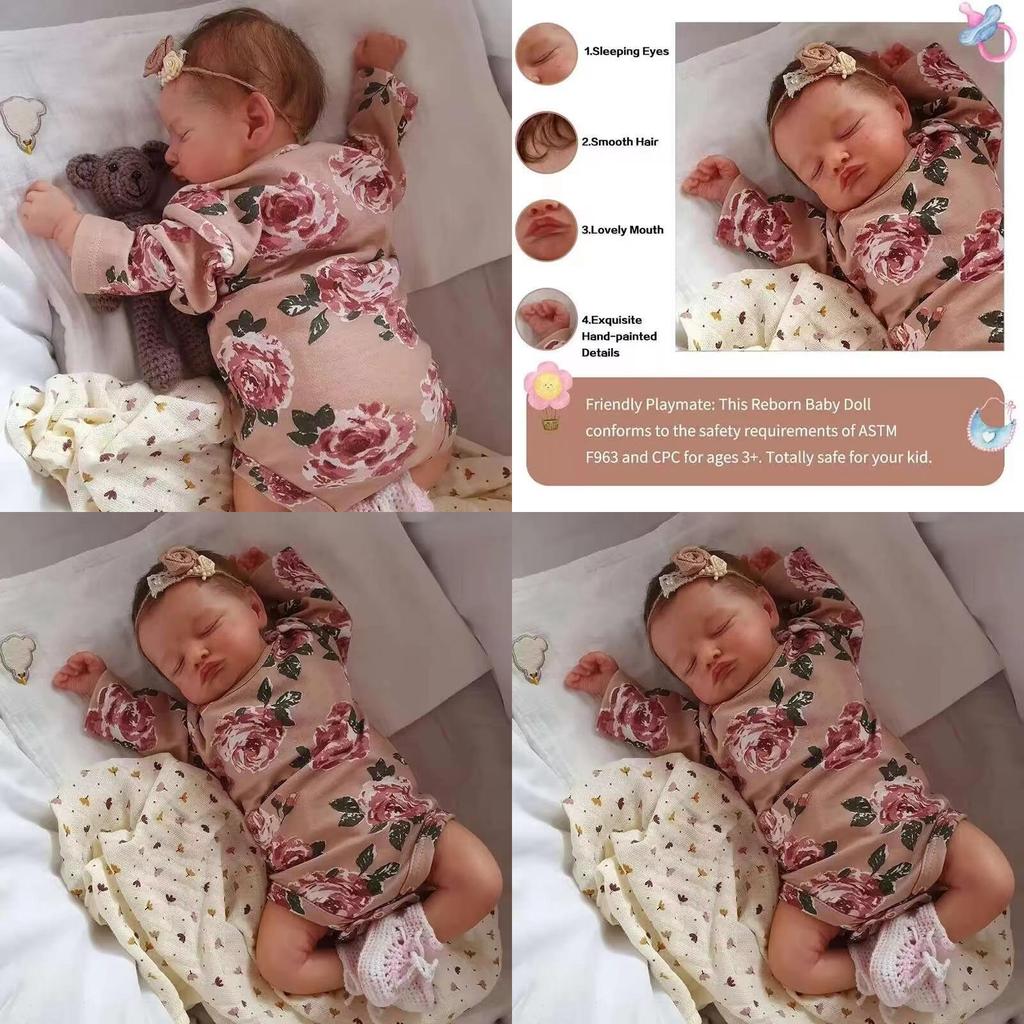 Silicone Reborn Baby Doll With Handpainted Features For Collectors And Gift Giving