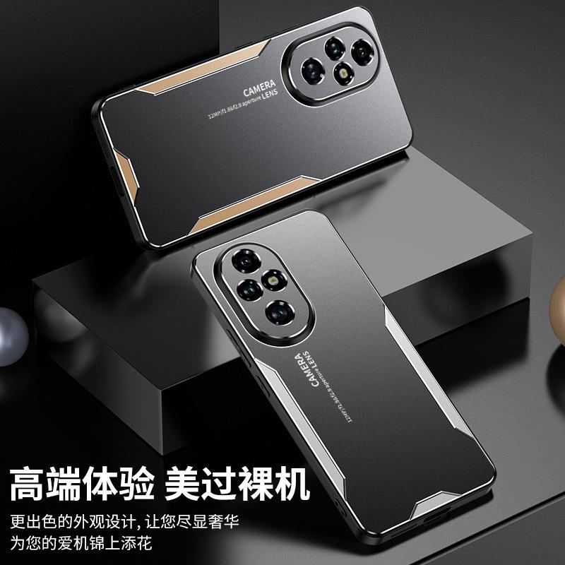 Подходит для чехла для мобильного телефона Honor 200, новый 90pro противоударный Honor magic6 простой 100 металлический Honor X50i