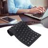 Silent Keys USB Wired Keyboard Waterproof Roll-up Keyboard Silicone Keyboard  Travel Office