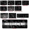 Thermoplastic Fiber Rubber Gun Cleaning Bench Mat Cleaning Accessory Gun Model Gaming Pad Mouse Pad Table Desk Mat