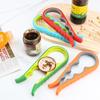 Bottle Opener Cap Twister Four-in-One Jar Lid Opener Anti-Slip Grip Easy Twist Off Caps Multiple Colors Kitchen Gadget