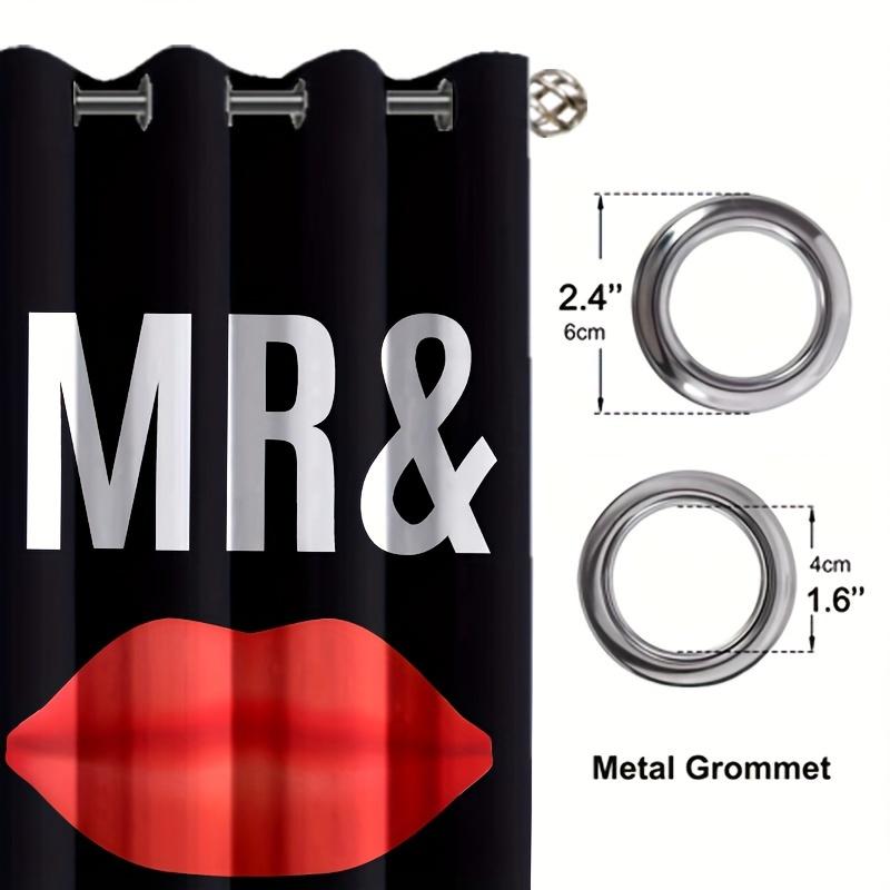 2-панельные черные и красные шторы Дамы Г-н. Шторы King Queen Шторы для спальни Гостиная Кухня Оконные жалюзи cortinas sa