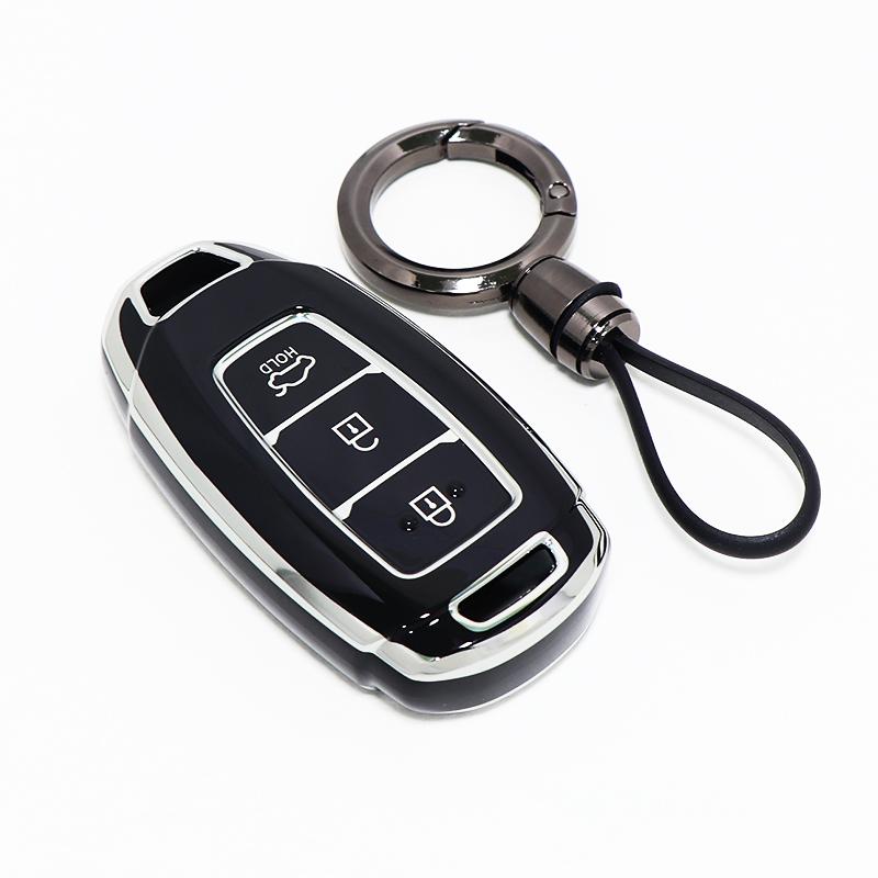 3/4/5 Кнопок Для Hyundai Encino Kona Solaris Azera Grandeur Elantra Santa I30 Ix35 Accent Fe Чехол Брелок ТПУ Чехол-Крышка для Автомобильного Ключа
