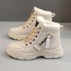 Warm and Comfortable Women's Winter Snow Boots with Side Zipper and Fleece Lining Waterproof Shoes
