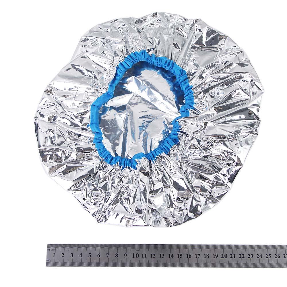 Salon Dyeing Cap Self-heating Women Thermal Hair Care Tool Shower Cap Aluminum Foil Cap Bathing Hat