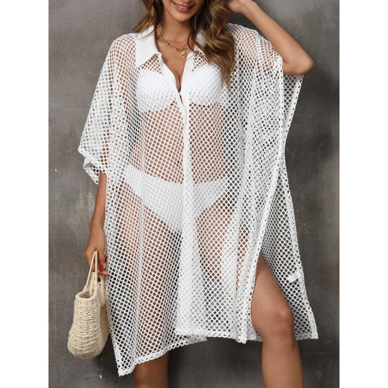 Женское накидка больших размеров, пляжная одежда для отдыха, сетчатая лоскутная рубашка, накидки для купальников, платье нестандартной формы, свободные накидки