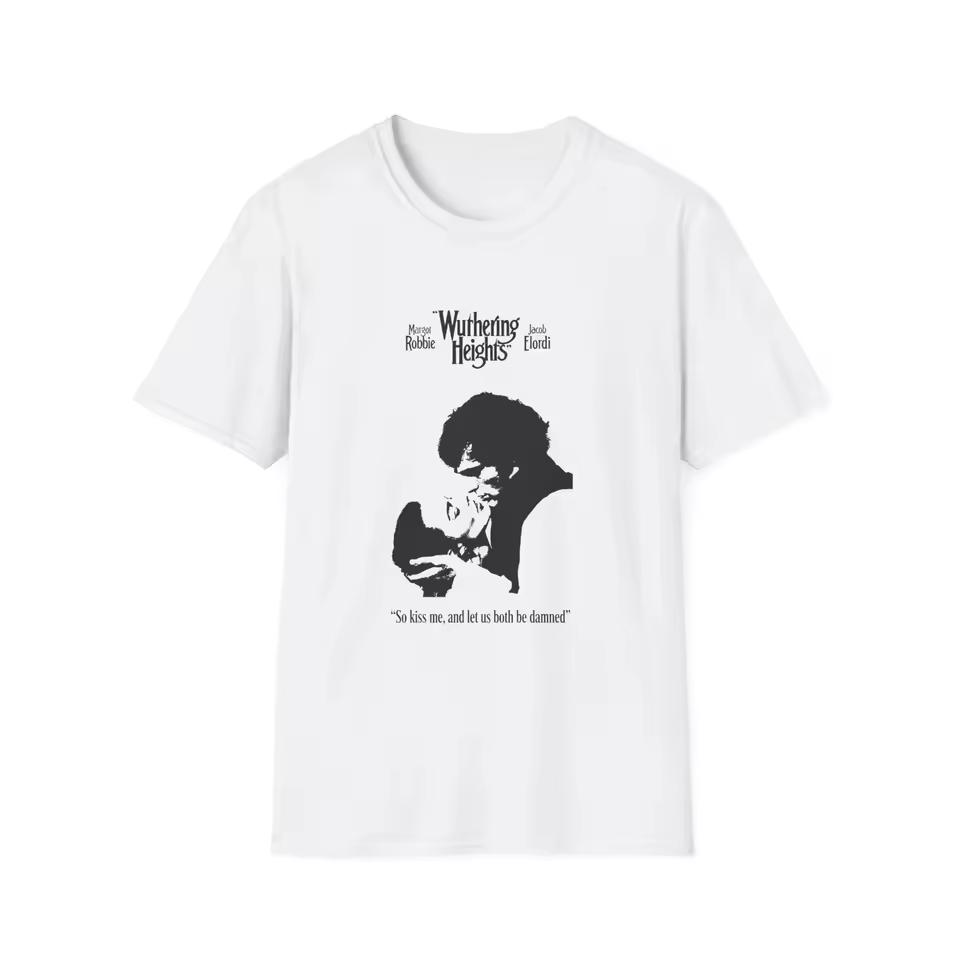 movie Wuthering Heights 100%Cotton graphics Tshirt unisex 2026 summer New Emily Bronte O-neck fashion Short Sleeve Men's shirt
