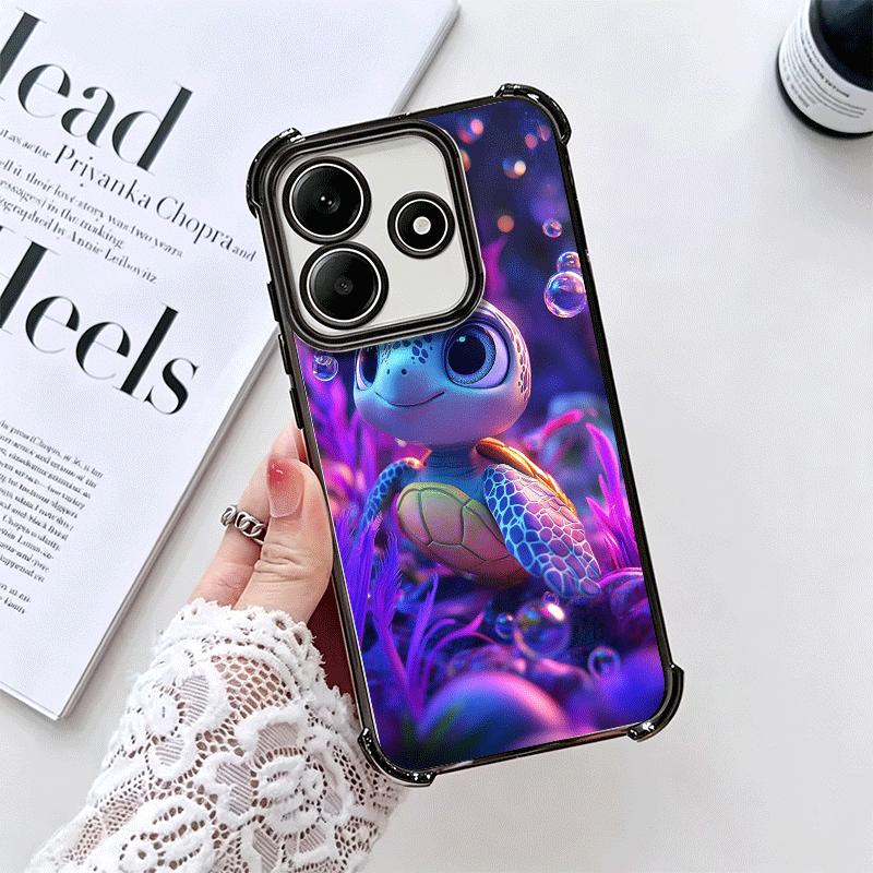 Мультяшная морская черепаха, покрытие, чехол для телефона для Xiaomi Redmi Note 14 15 Pro Plus 13 12 11 11S 11T 10 9S 9 5G, противоударный с подушкой безопасности C
