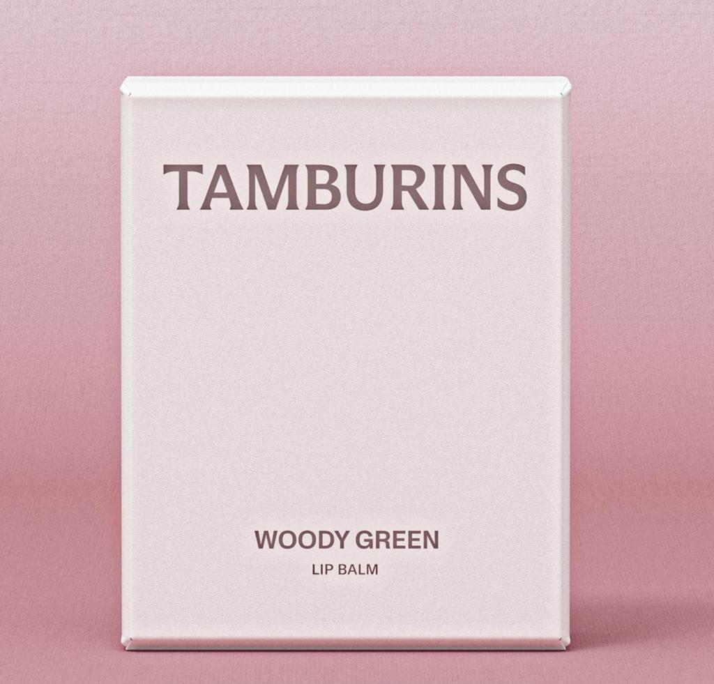 TAMBURINS EGG LIP BALM WOODY GREEN