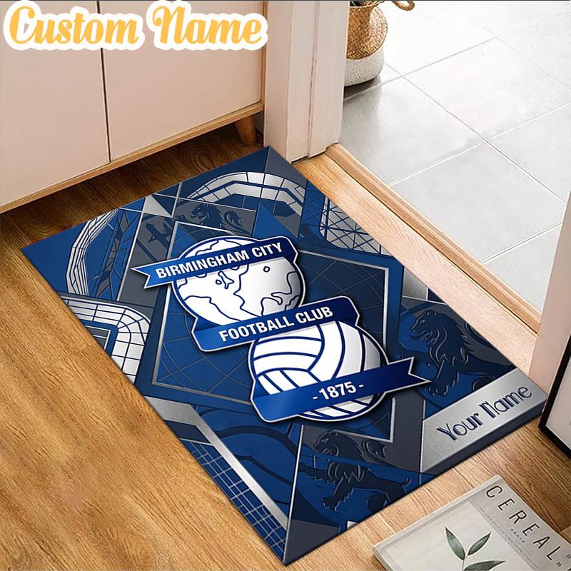 Custom Name Birmingham Football Club Rug, Office Rug, Chair Rug, Carpet for Living Rooms, Doormat Game Rug Home Decor Christmas Gifts