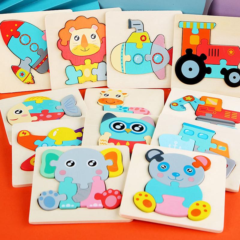 Детская развивающая игрушка деревянные пазлы