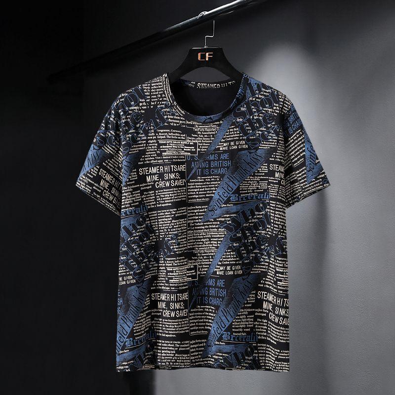 Letters Tees Mens Summer T Shirts Men Streetwear 3D Print T Shirt Fashion O Neck Short Sleeve Tops