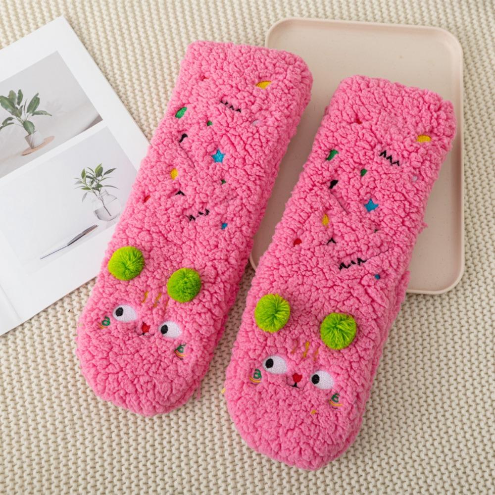 Mid Tube Thickened Floor Socks Plush Fleece Sock Women Soft Sleeping Slipper Socks Men Women