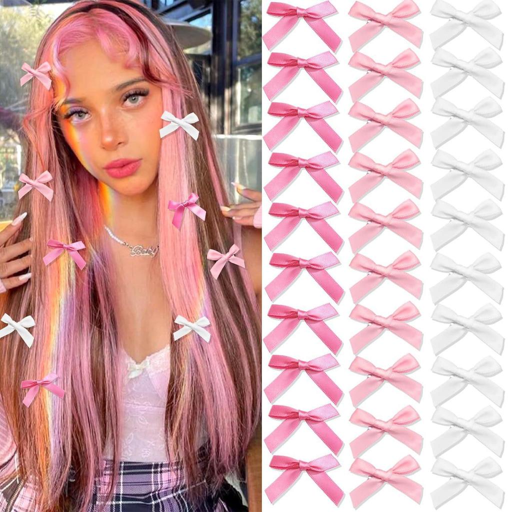 Заколка-уточка с бантом в балетном стиле 4 см: Дофаминовый Сладкий Плетеный Аксессуар для Волос