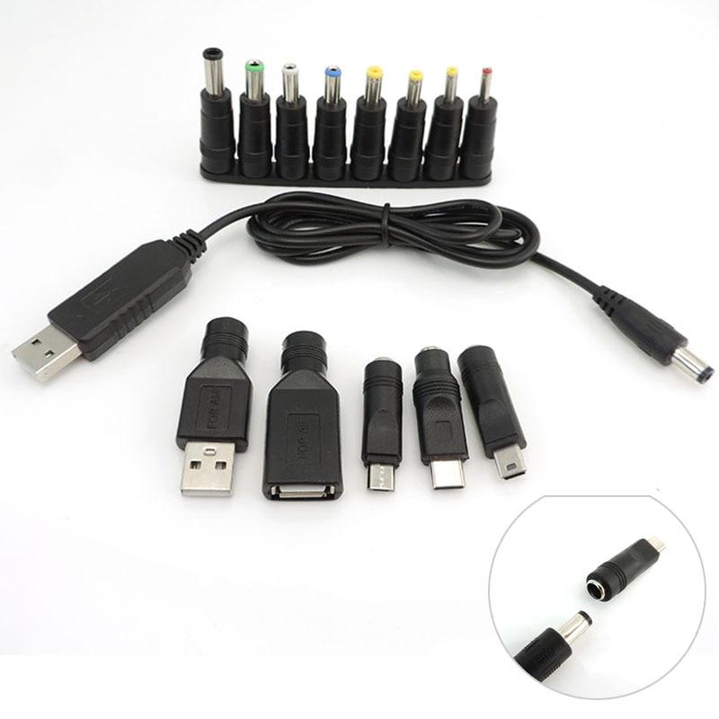 USB 5 В в постоянный ток 5 В 9 В 12 В Micro USB Mini 5-контактный Тип C «папа» и «мама» Power Boost Line Plug Step UP Модуль преобразователя Кабель-адаптер q1