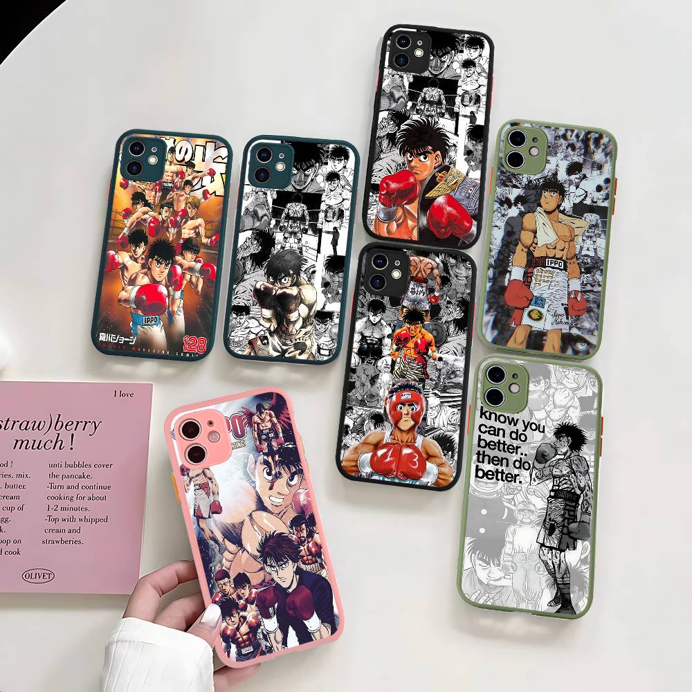 Чехол для телефона Аниме H-Hajime N-No I-Ippo Для IPhone 16e 16 15 14 13 12 11 Pro Max X XS Max Plus Матовый Прозрачный