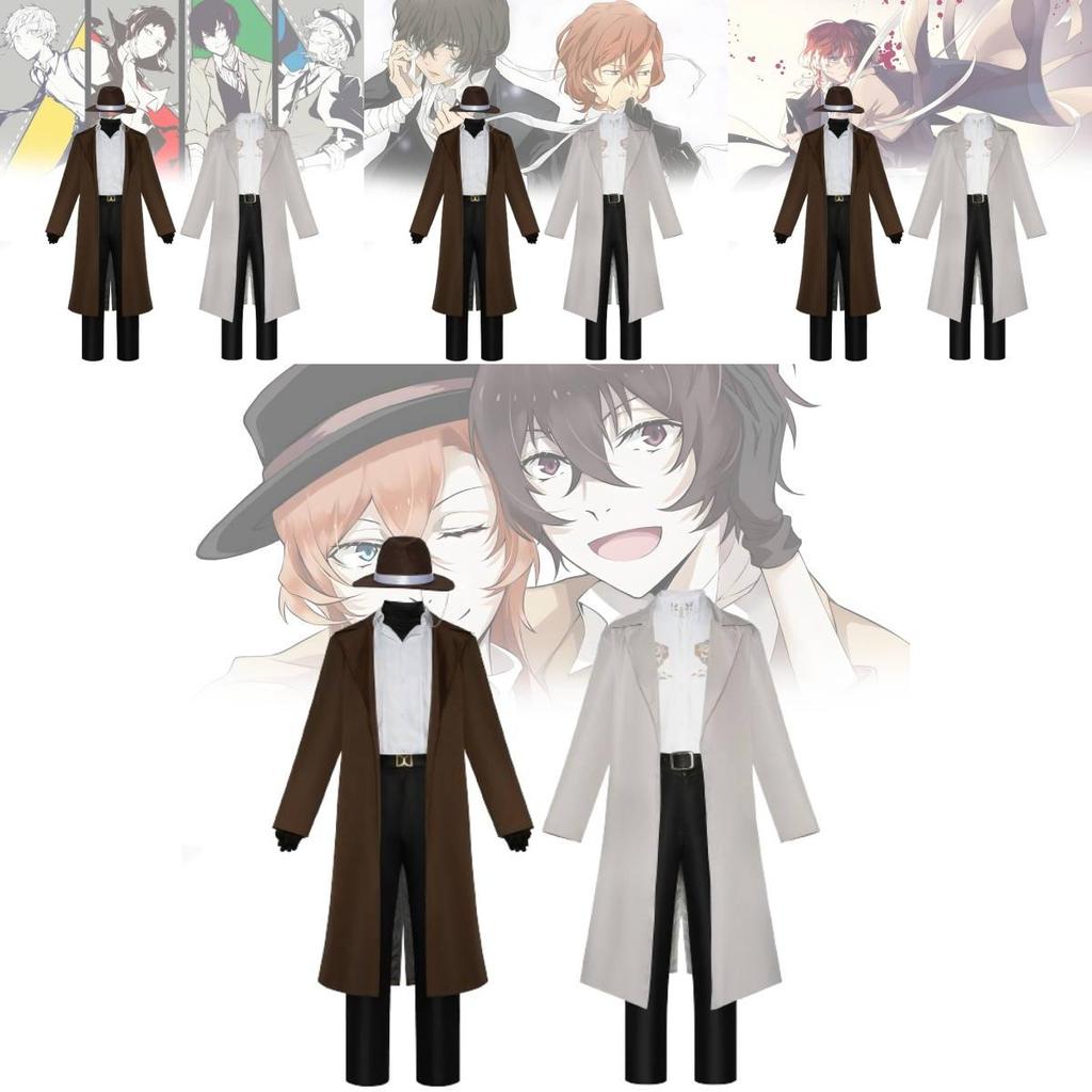 Удобные костюмы для аниме-косплея для геймеров Bungo Stray Dogs Dazai Chuuya Мягкая ткань