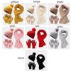 Fashion Winter Thick Knitted Beanie Cap Hat Scarf Gloves Set Ladies Hat Touchscreen Gloves Warm