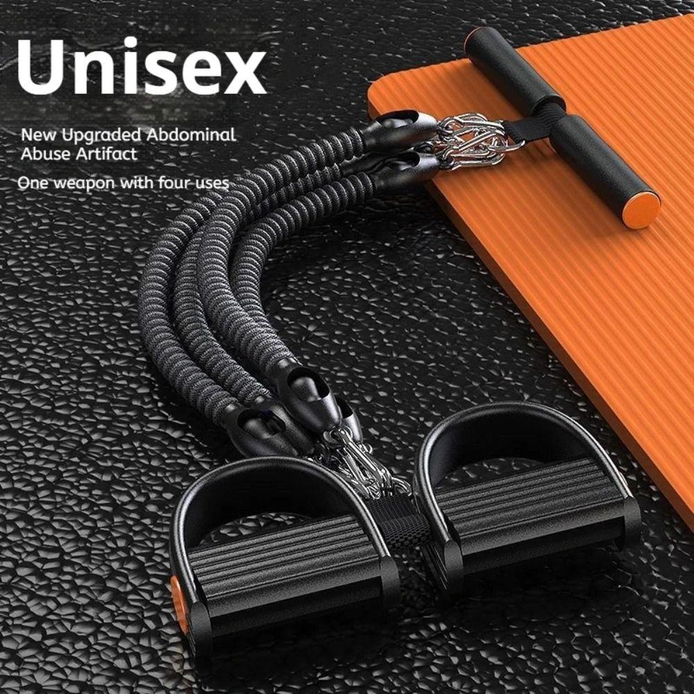 2/3/4-Strand Pedal Pull-Up Sit-Up Trainer Abdominal Muscle Exerciser Waist&Stomach