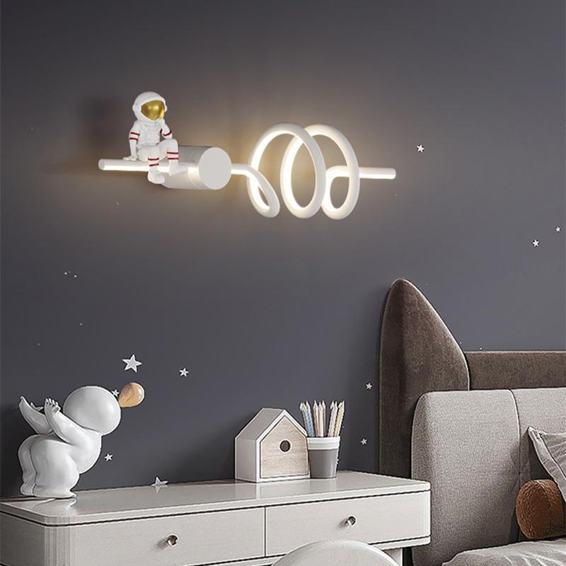 Creative Children Room LED Wall Lamp for Bedroom Bedside Study Aisle Living Modern Astronaut Wall Sconce Luster Lighting Fixture