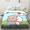 3d Printing Cartoon Bubu Dudu Bedding Set Three-piece Set Anime Adult Kid Bedroom Duvet Cover Sets Home Textiles Birthday Gifts