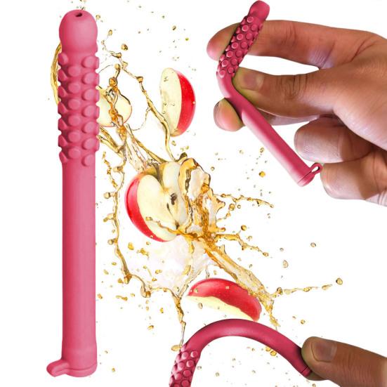 1/2Pcs Chewable Essential Oil Breath Stick Stress Anxiety Relief Fruit Flavors Concentration Improving Reusable Kids Adults Silicone Chew Stick