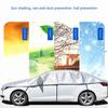 Car Accessories Sunshade Half Cover Car Coat Sunblock Sunshade Rain Car Cover Half Heat Dust And K8F1