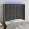 VidaXL LED Headboard Bedroom Furniture Single Bed Accessory Headboard Bed Frame Interior Dark Grey 3124519
