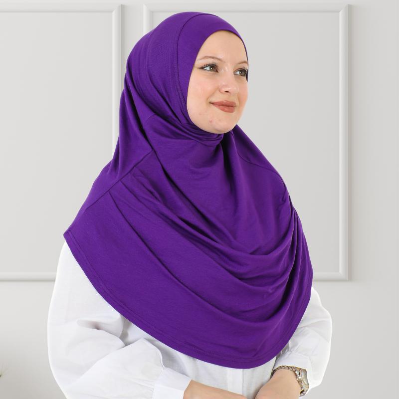 Готовый к ношению хиджаб для женщин, мгновенный тюрбан, мягкий мусульманский шарф для молитвы, длинные хиджабы, исламская одежда, трикотажная абайя