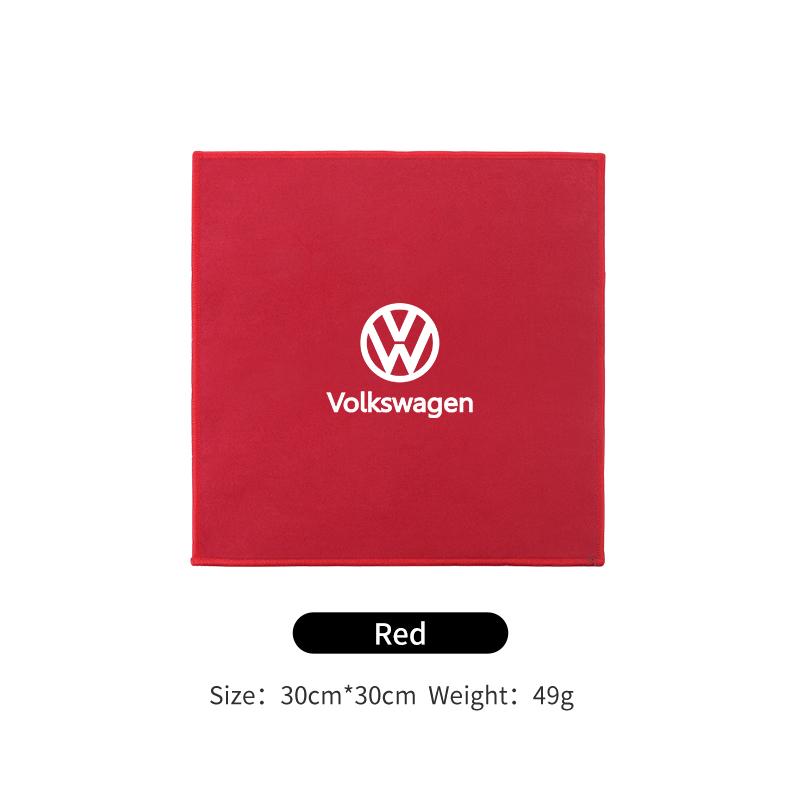 T23-Car Logo Wash Clean Towel Microfiber Cleaning Drying Cloth For Volkswagen VW Tiguan CC Jetta Polo Golf Passat Scirocco TouaregVSOA1