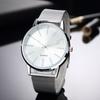 Luxury Women's Watches Fashion Alloy Ladies Quartz Wristwatch Simple Elegant Silver Female Bracelet Watches Set Montre Femme