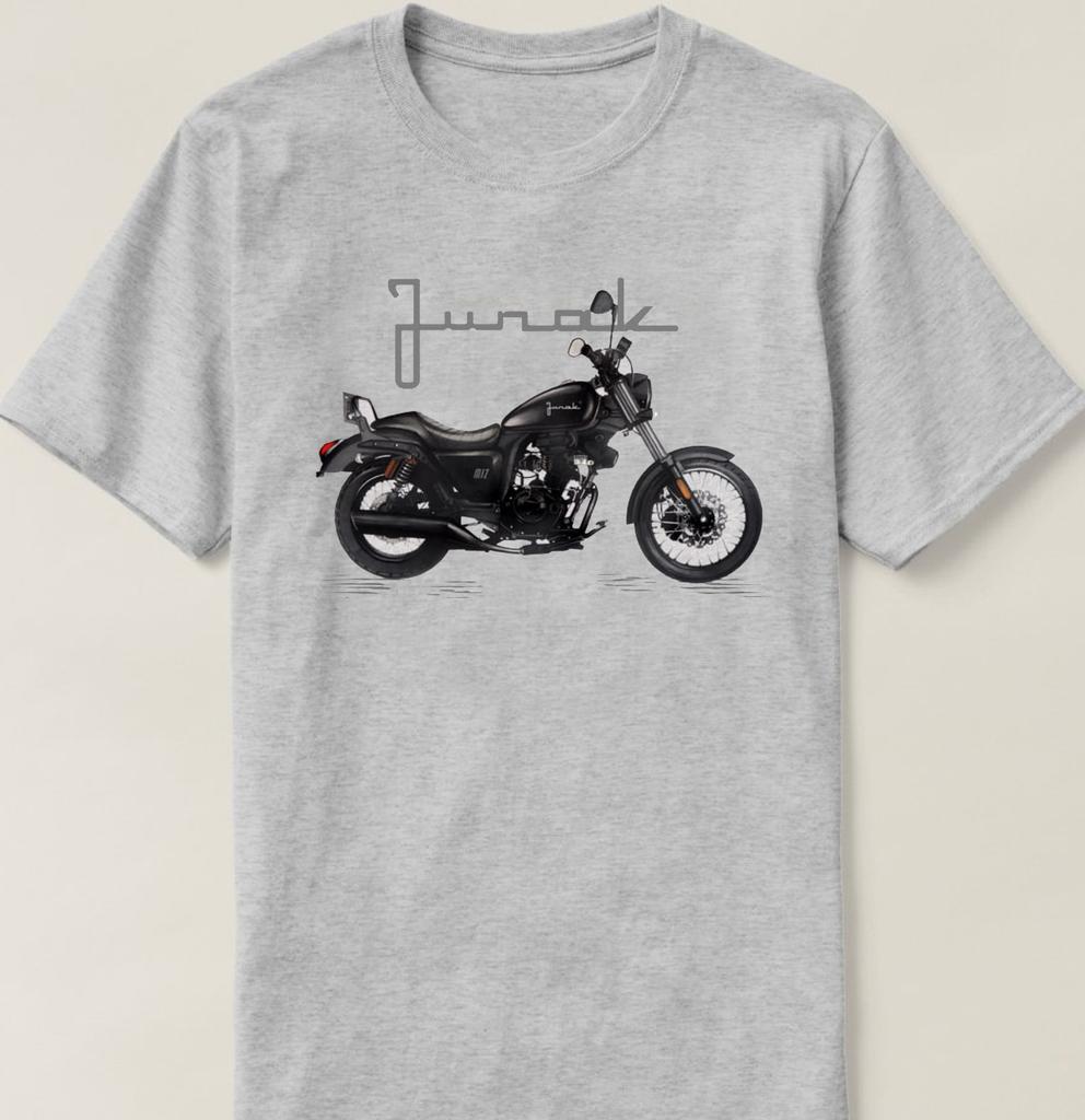 Classic Poland Built Junak M12 Motorcycle TShirt Summer Cotton Short Sleeve ONeck Mens T Shirt New S3XL
