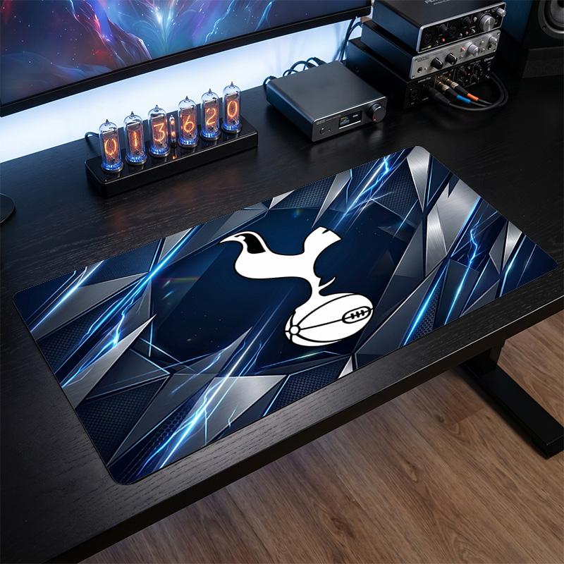 Большой коврик для мыши с принтом Tottenham Hotspur, нескользящий мягкий резиновый игровой коврик для стола, декор для офисного ноутбука, компьютера