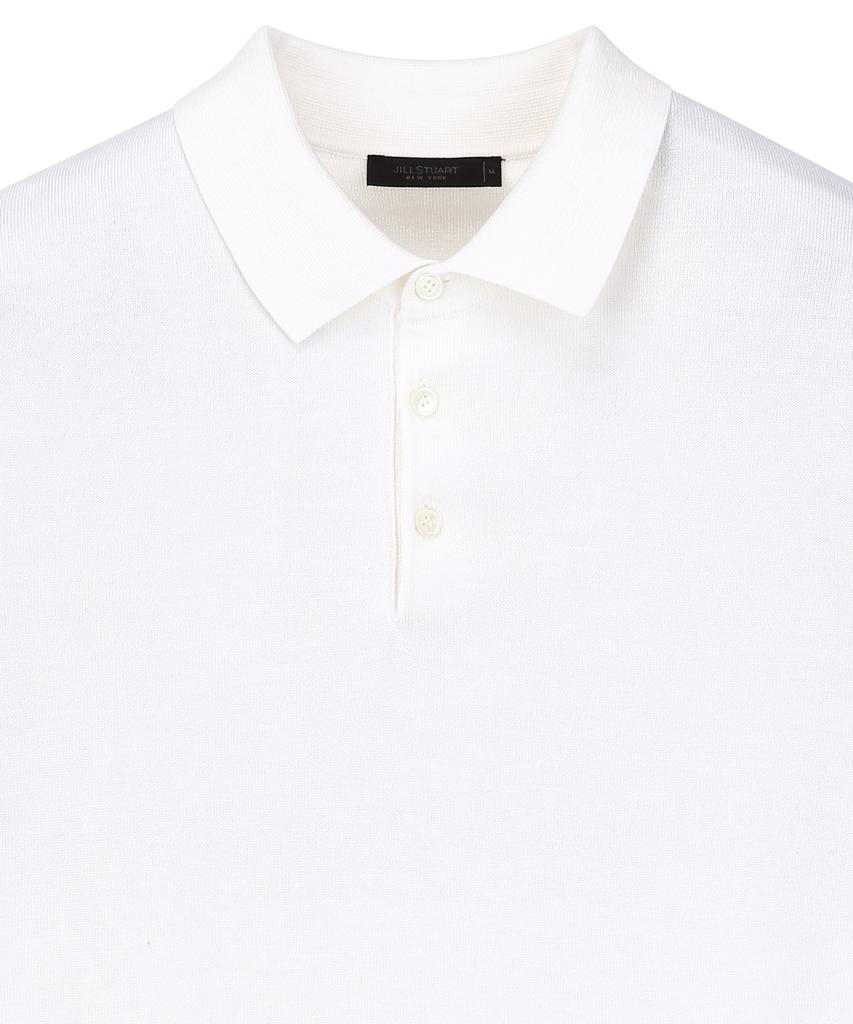 JILLSTUART NEWYORK MEN [Italy Yarn] Silk Cotton Collared Short Sleeve Knit - Off-White (Jnsw6C001Wt)
