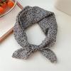 Korean-Inspired Cotton Linen Silk Scarf - Elegant, Simple, High-End Neckerchief for Spring & Autumn